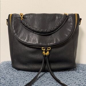 Hobo International Fern Top Handle Satchel
Black Pebbled Leather